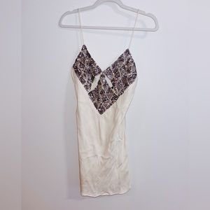 Zara Satin Effect Mini Dress with Sequins